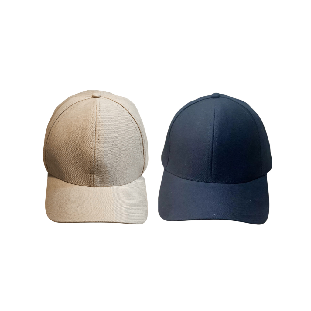 Kit 2 Bonés Liso Básico Adulto Masculino e Feminino Super Leve Aba Curva em Oferta na Shopee