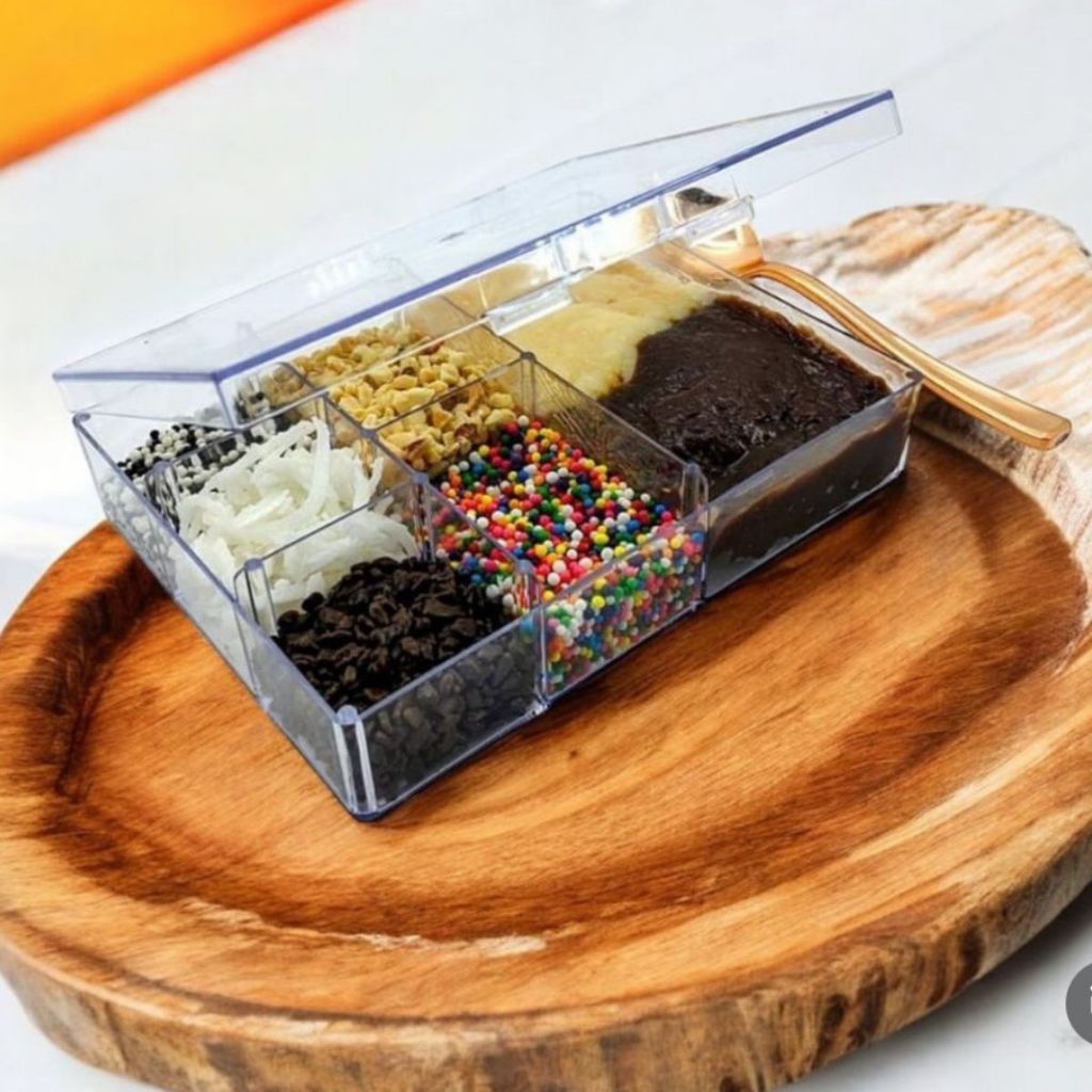10 Caixa acrílica com divisórias, para gin, lembrancinha, chá, especiarias, brigadeiro, chimarrão, bijus e miçangas