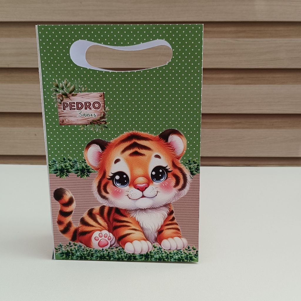 Sacolinha personalizada Safari Baby/tamanho G/lembrancinha personalizada de festa infantil