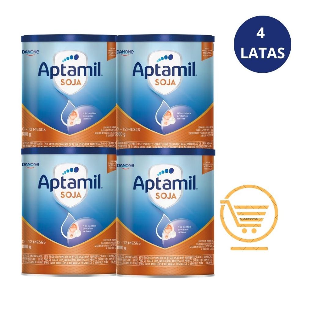 Aptamil Soja 800g - 4 latas