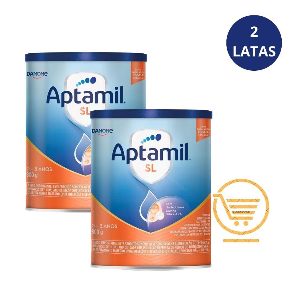 Aptamil SL 800g - 2 latas em Oferta na Shopee
