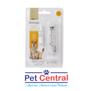 Anticion Anticoncepcional 1ml P/ Cadelas E Gatas C/ Seringa em Oferta na Shopee