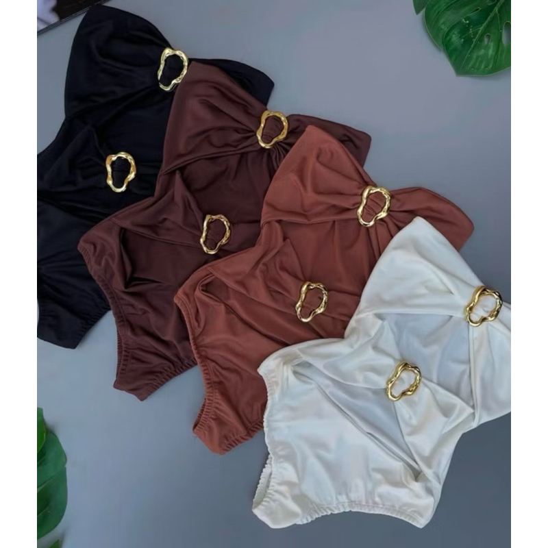 BODY MAIÔ FEMININO COLLANT TOMARA QUE CAIA COM FIVELA ARGOLA ABERTURA SEM BOJO 2025/2026