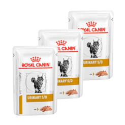 Kit 3 Sachê Royal Canin V.Diet Urinary S/O Gato Adulto 85gr