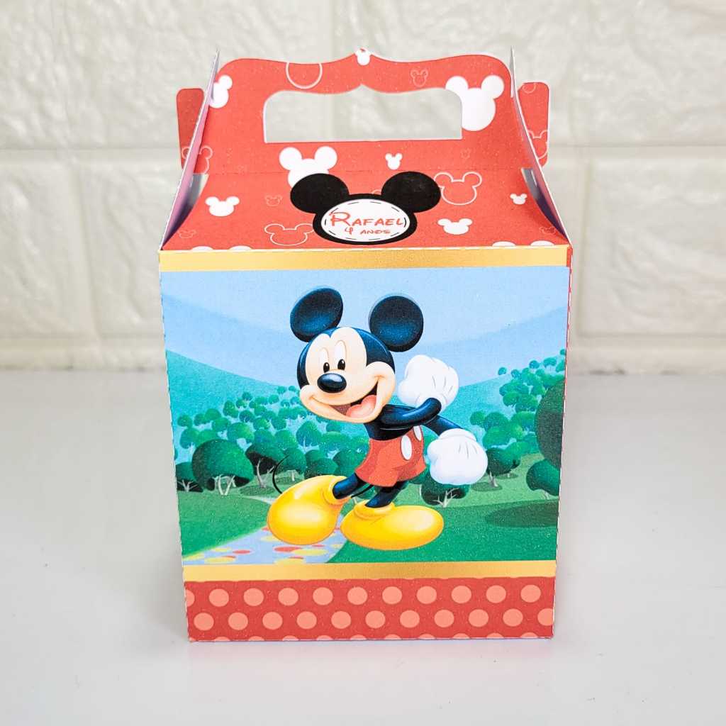 CAIXA MALETA LEMBRANCINHA PERSONALIZADA MICKEY/ANIVERSÁRIO/FESTA/DECORAÇÃO