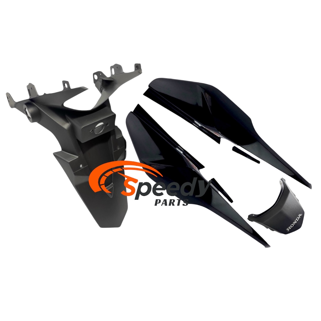 Rabeta traseira CG Fan 160 Preto + Paralama de Placa traseiro CG Fan 150/160 2014 a 2024