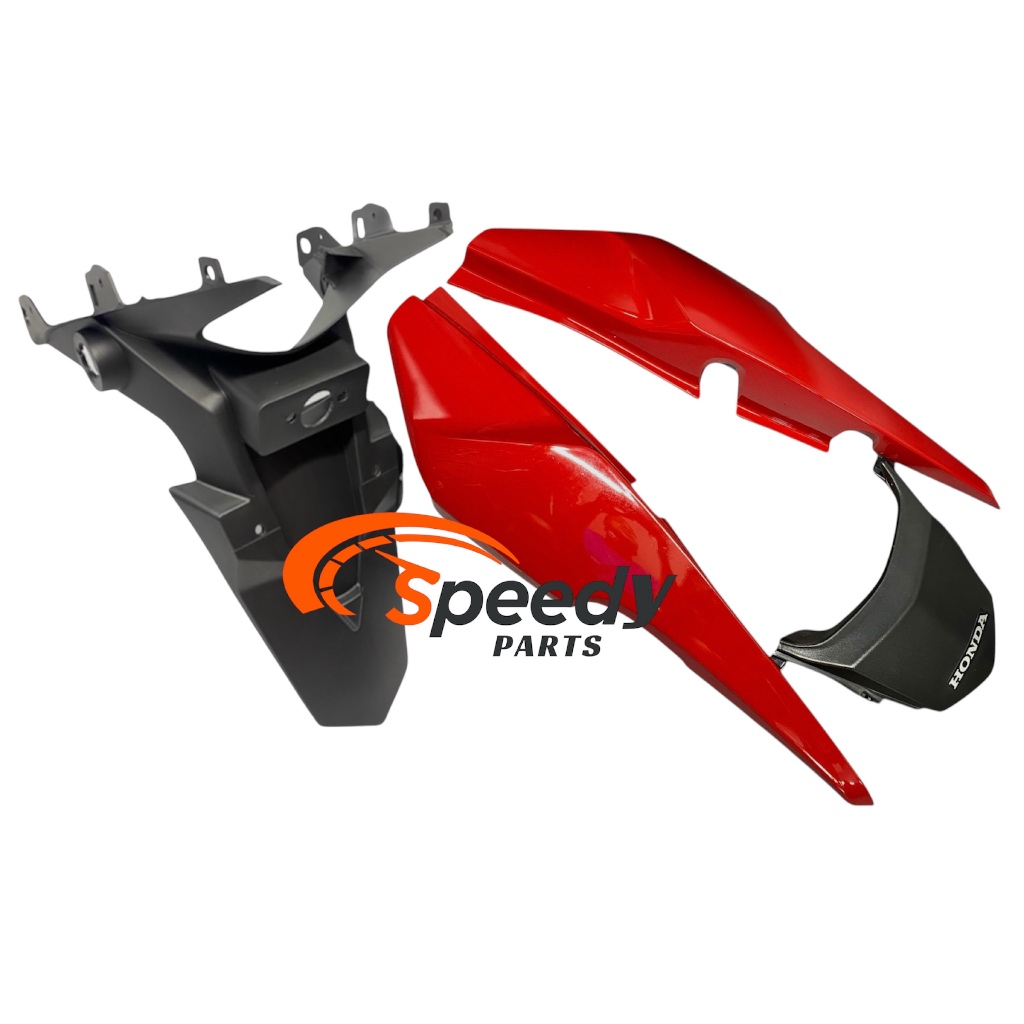 Rabeta traseira CG Titan150/Fan 160 Vermelho Maceió 2016/19/20 + Paralama de Placa traseiro CG Fan 150/160 2014 a 2024t