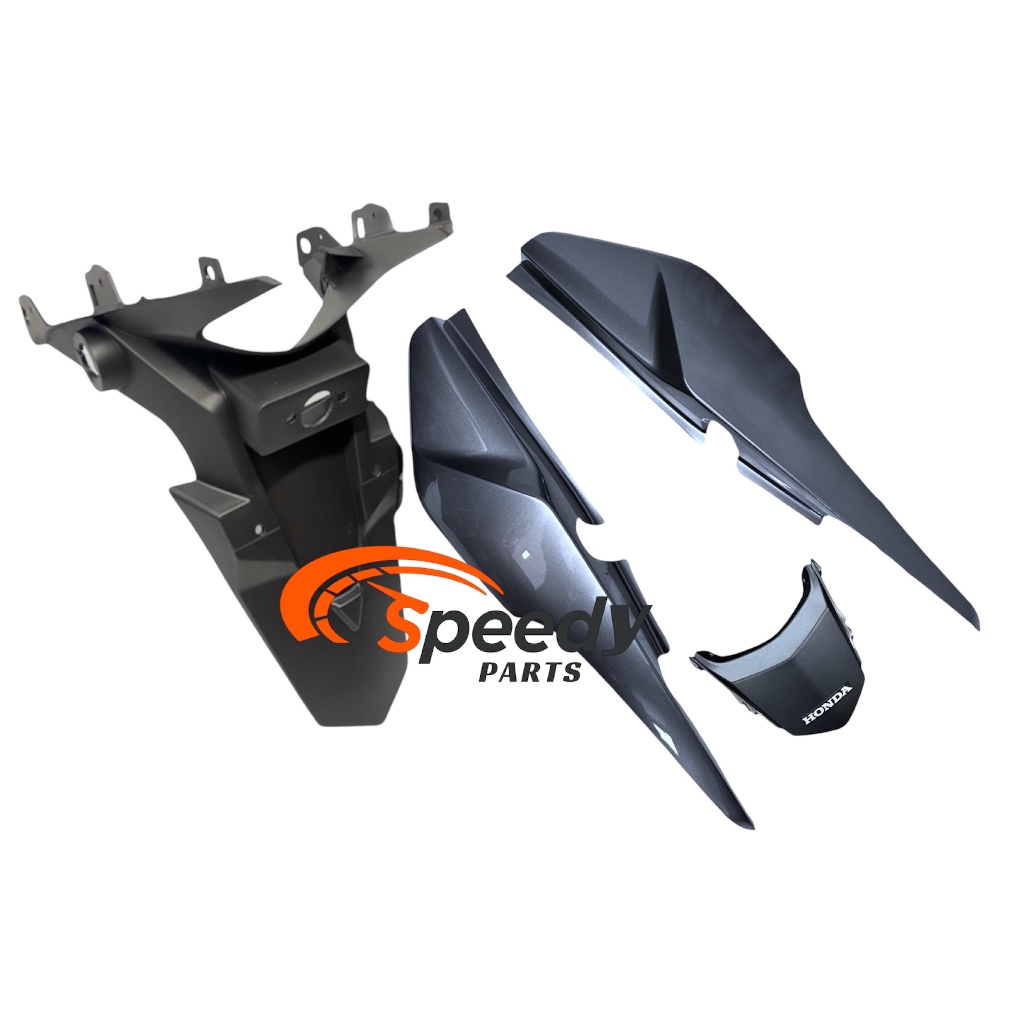 Rabeta traseira CG Fan 160 Cinza 2024 + Paralama de Placa traseiro CG Fan 150/160 2014 a 2024