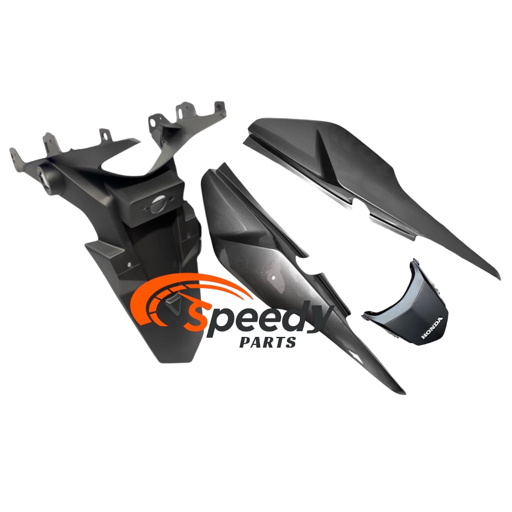 Rabeta traseira CG Fan 160 Prata Iron Nai 2023+ Paralama de Placa traseiro CG Fan 150/160 2014 a 2024