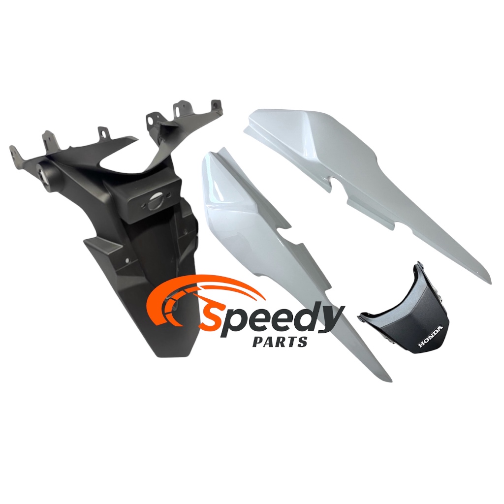 Rabeta traseira CG Fan 160 Branco Cargo 2016 a 2024+ Paralama de Placa traseiro CG Fan 150/160 2014 a 2024
