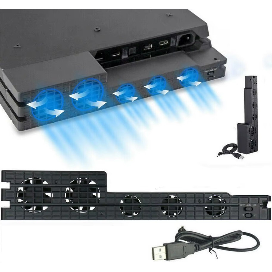 Cooler Externo Para Ps4 Fat 5 Ventoinhas Pronta Entrega