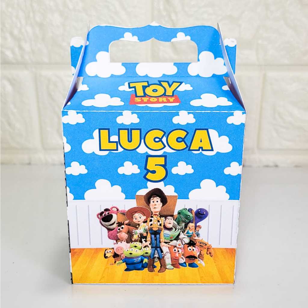CAIXA MALETA LEMBRANCINHA PERSONALIZADA TOY STORY/ANIVERSÁRIO/FESTA/DECORAÇÃO