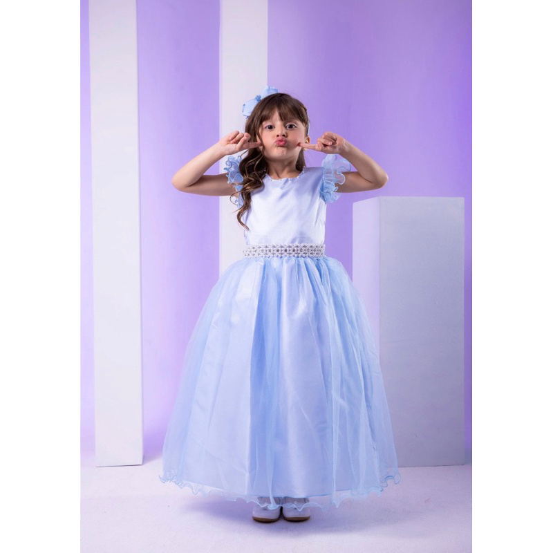 Vestido Marie Longo Amanda Marsala Menina Princesa