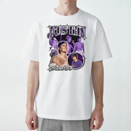 Camiseta Estampada Unissex Artista Cantor Rosto Camisa 100% Algodão