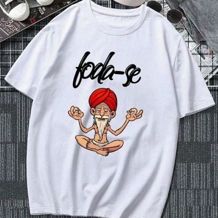 Camiseta Estampada Unissex F*da - Se 100% Algodão