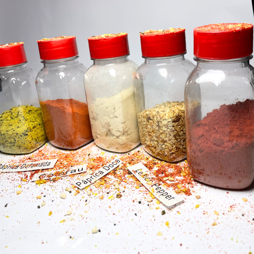 Kit 20 Pote de Temperos Condimentos Cozinha Alimentos 200ml Tampa Dosadora Dupla Qualidade Premium
