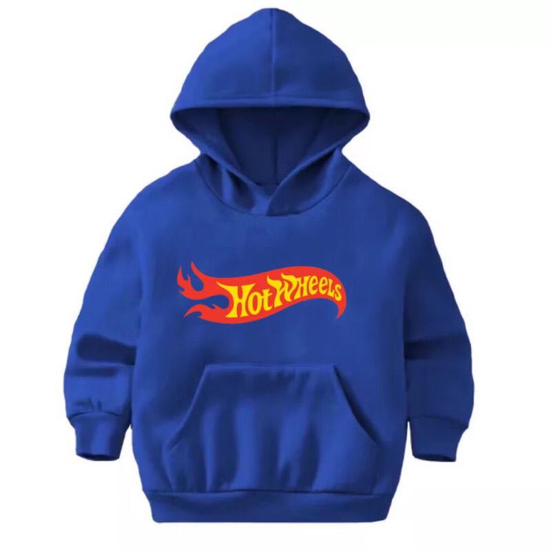 Moletom Infantil Juvenis unissex Hot Wheels Bluda de frio Moletom Canguru Algodao flanelado