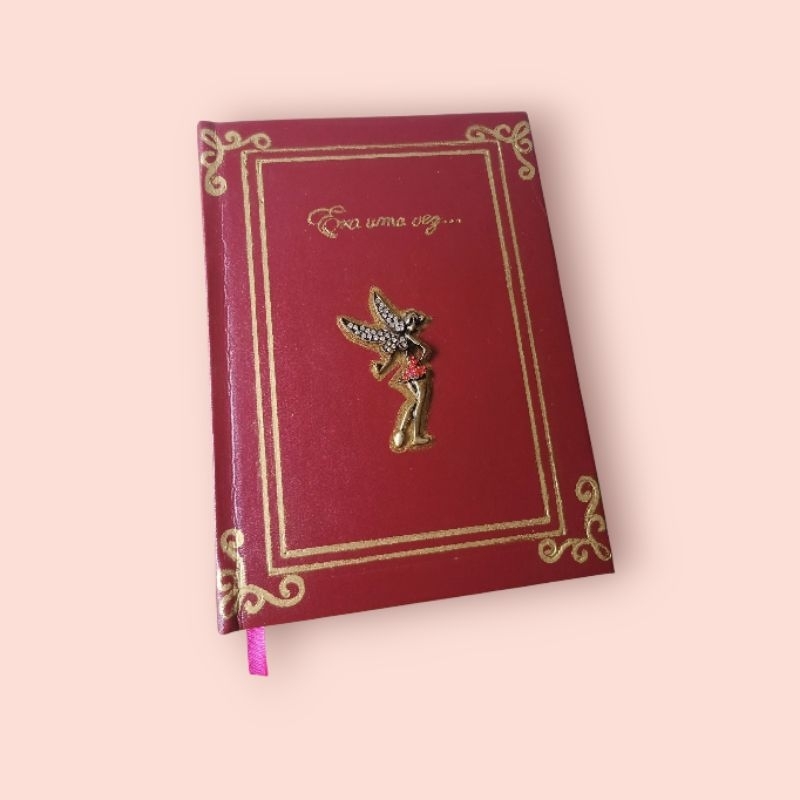 Caderno Era Uma Vez Contos de Fadas A5 21 cm x 15 cm Fada Em Metal