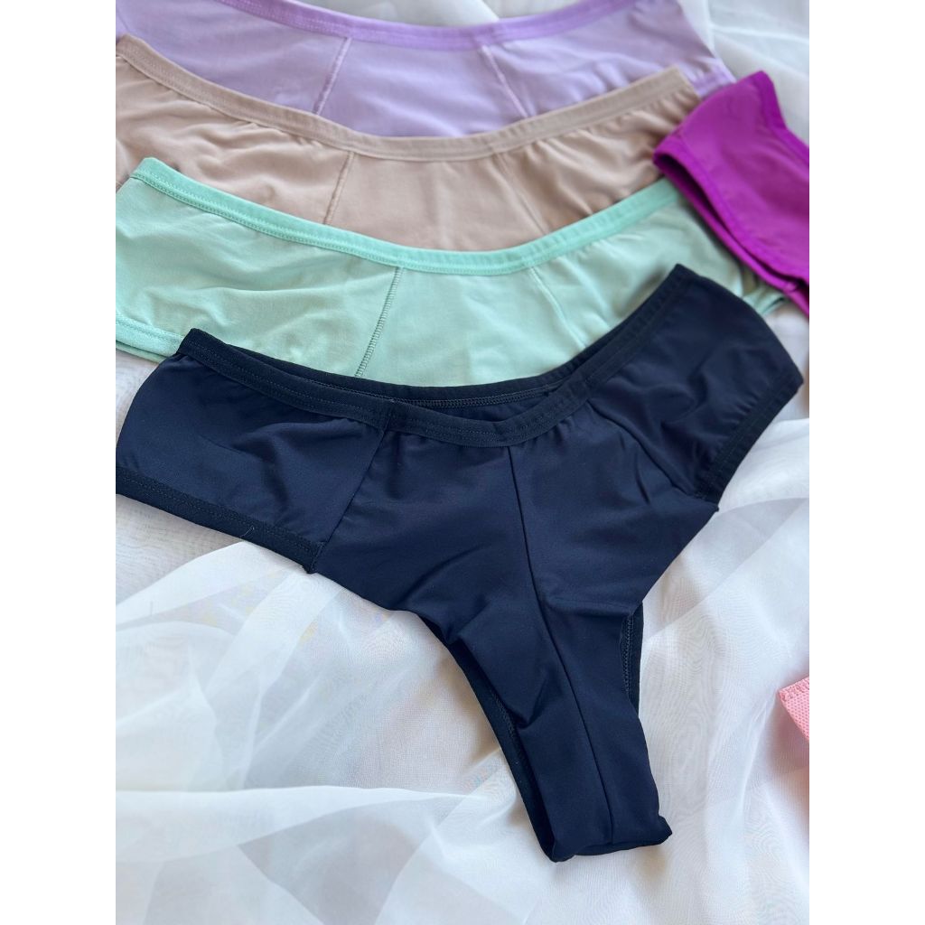 Kit Calcinha Fio Duplo Microfibra Conforto Empina Bumbum não marca Lingerie Feminina em Oferta na Shopee