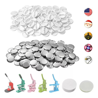 32mm/44mm/58mm Branco Pins E Bottons 100 Kits Para Mecolour Máquina De Button em Oferta na Shopee