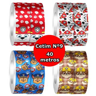 Kit Fita Cetim Pet Patrulha 39mm x 40 Metros em Oferta na Shopee