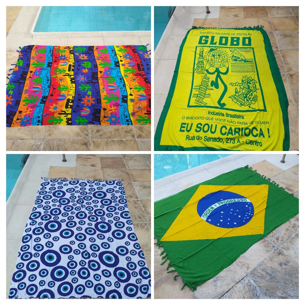 Leve 3 e pague 2 cangas de Praia Estampas em Poliester Pague 2 (duas) e leve 3 (três) cangas
