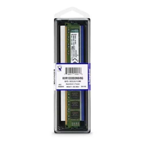 Memória DDR3 Kingston, 8GB, 1333mhz, CL9 - KVR1333D3N9/8 DIMM