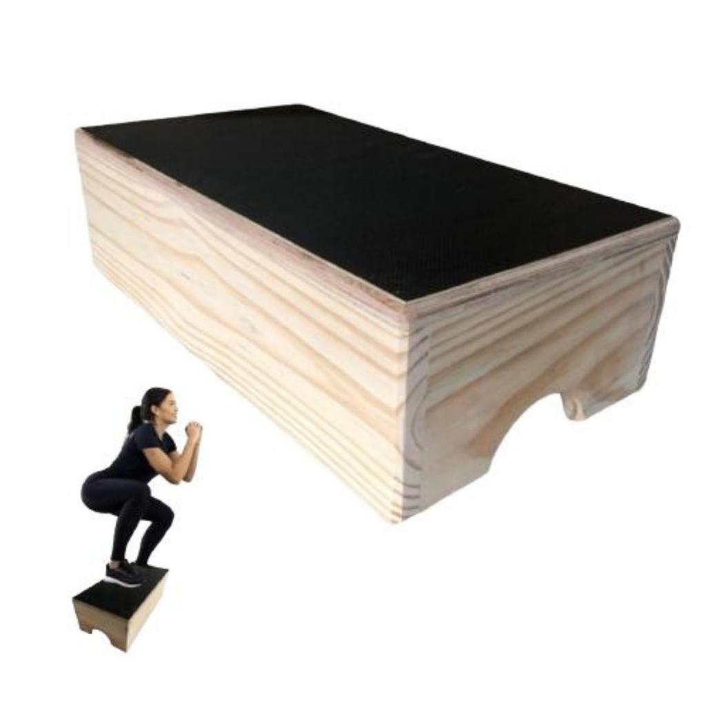 Step madeira 50x27x15  Ginastica/fitness educação física Academia Exercícios  caixote em Oferta na Shopee