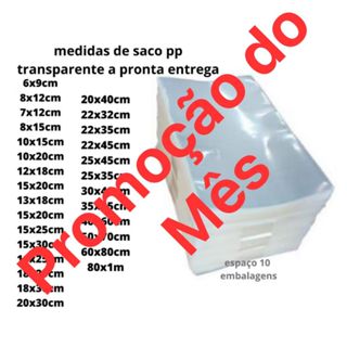 PROMOÇÃO kit SACO cristal poli transparente plástico embalagem reforçada tipo celofane alta qualidade em Oferta na Shopee