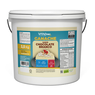 Ganache Chocolate Branco Zero Açúcar Vitaopro 2,5Kg em Oferta na Shopee