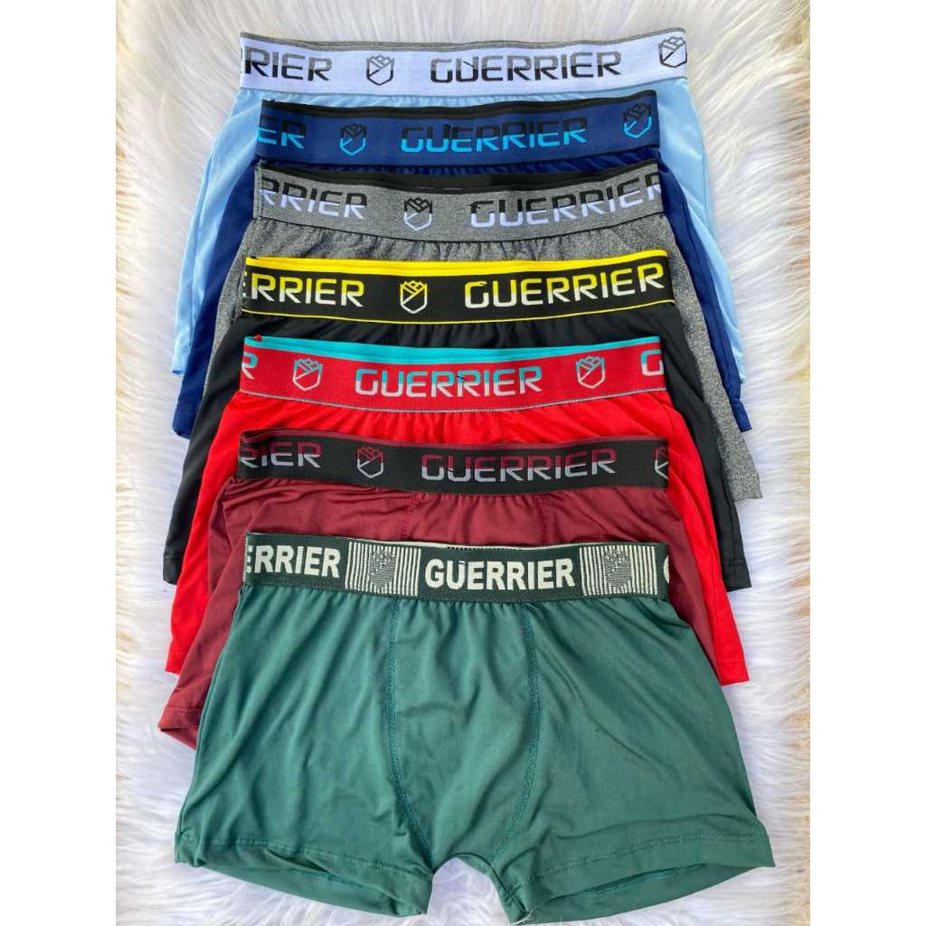 Cueca Boxer Masculina Guerrier Confortavel em Microfibra com Cos Elastico Reforcado