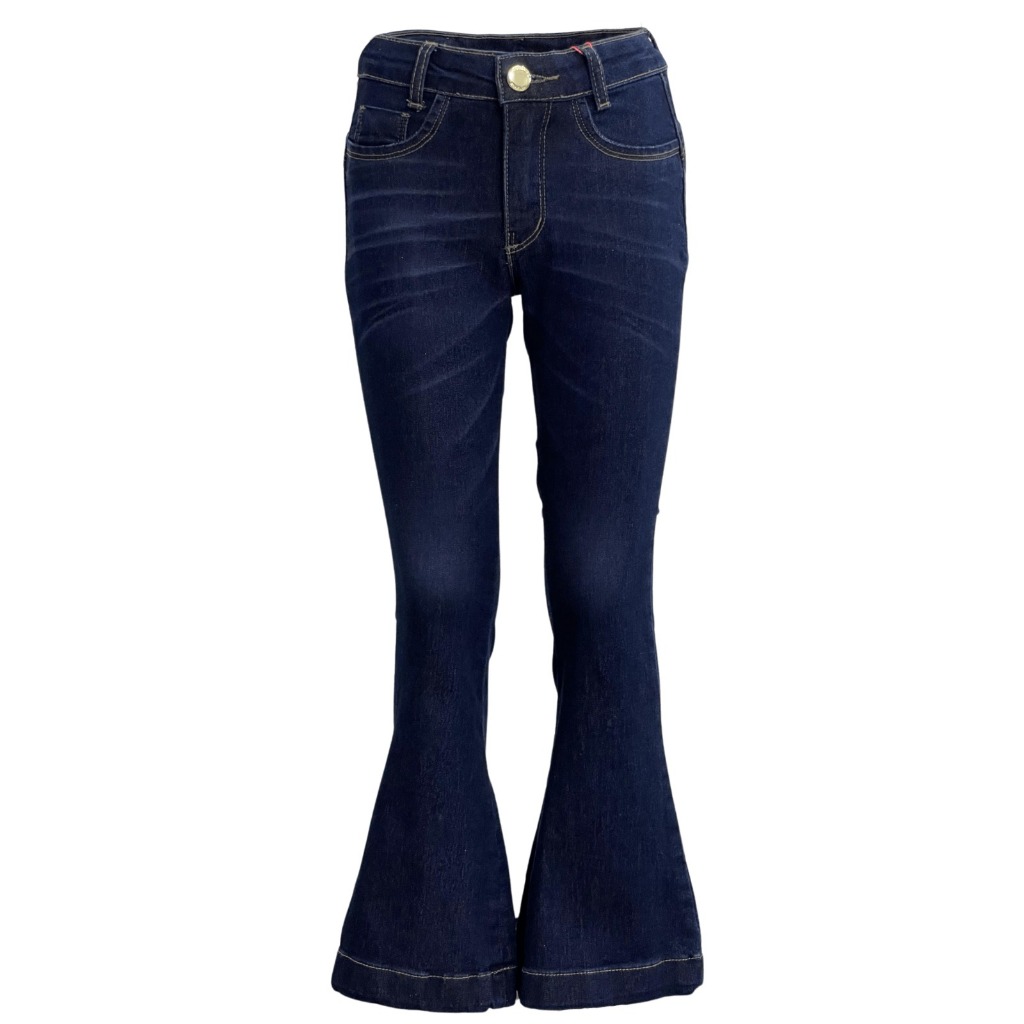 Calça Country Boiadeira Infantil Flare Calça Meninas Crianças Juvenil Fazenda Agro Rodeio Festa