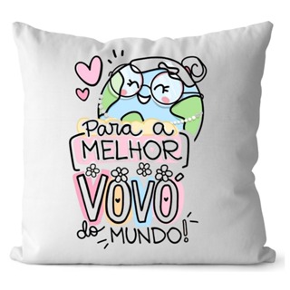 ALMOFADA 20X20 PERSONALIZADA DIA DAS MÃES / VOVÓ COM ENCHIMENTO em Oferta na Shopee