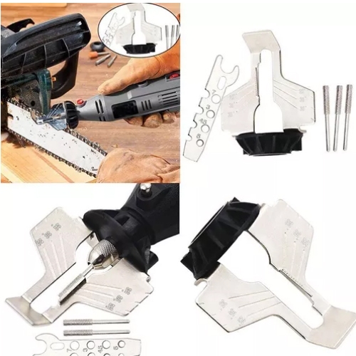 Kit Adaptador Afiador Amolador De Corrente Motossera Para Dremel Mini Retifica