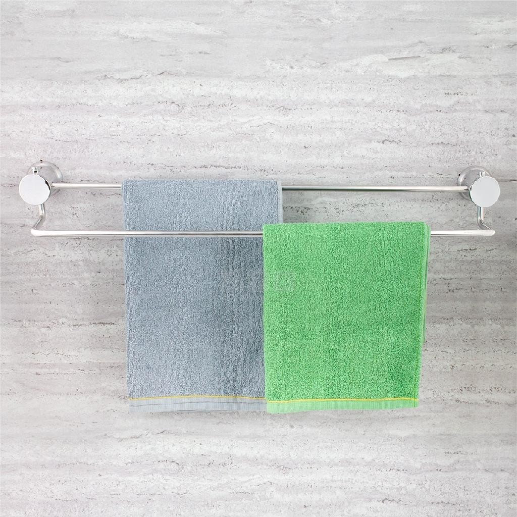 Porta Toalha de Banho Toalheiro Duplo de Parede Suporto 2 Toalhas de Banho em Oferta na Shopee