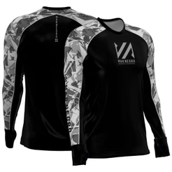 Camiseta Premium Flex Proteção UV 50+ - Mar Negro