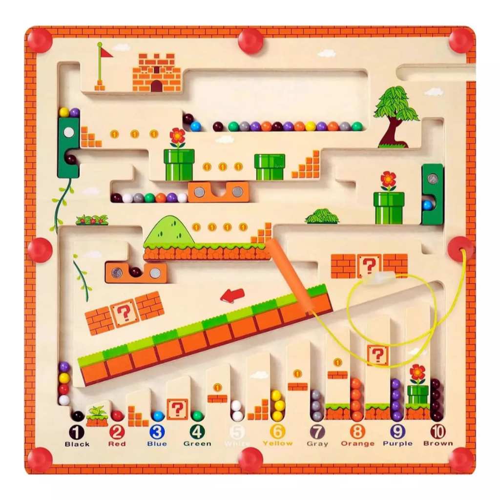Brinquedo Labirinto Magnético Infantil - Pedagógico e Estimula o Desenvolvimento