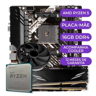 Kit Upgrade Gamer, Processador AMD Ryzen 5 5600GT + B450M + 16GB DDR4 em Oferta na Shopee