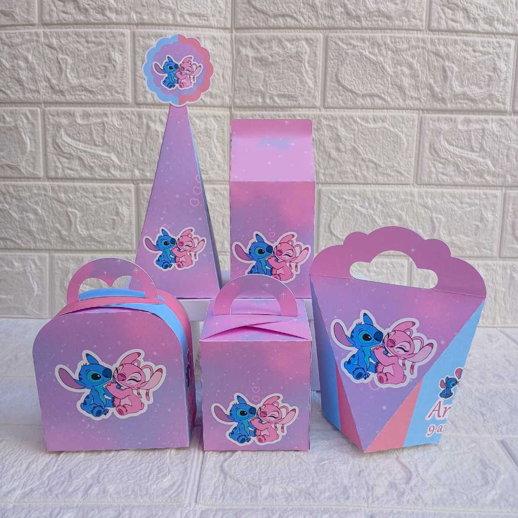 kit caixinhas personalizadas Stitch 2.0/ Mimos, Lembrancinhas, Caixinhas, Infantil, Kit festa, Aniversario, Decoração.