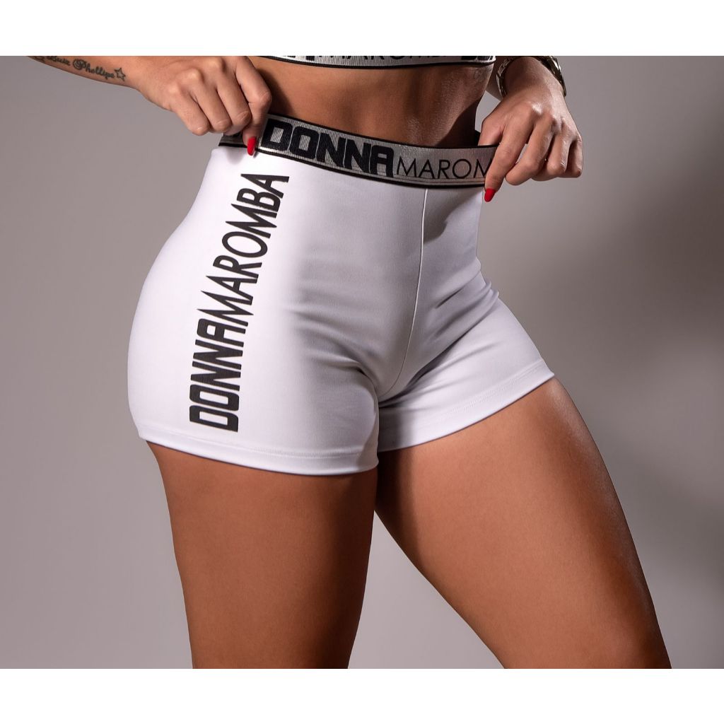 Kit 2 Short Feminino Fitness Bermuda legging Musculação Treino Academia Zero Transparência