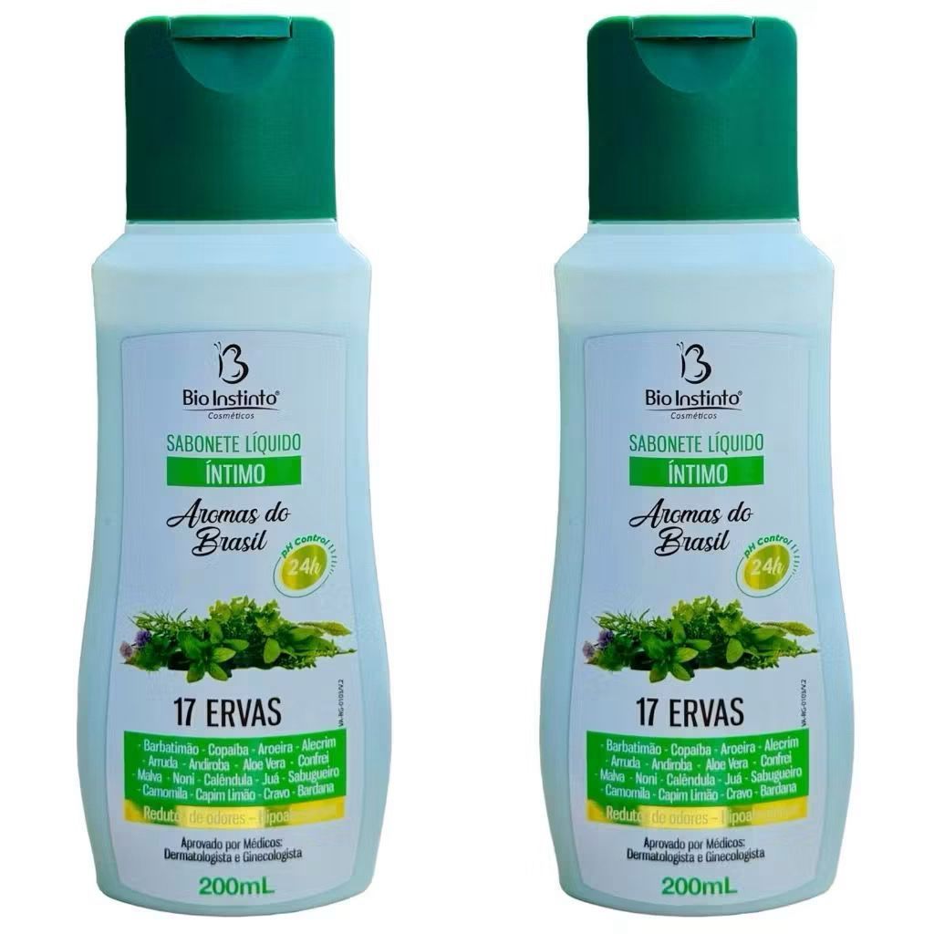 Sabonete Líquido Íntimo Aromas do Brasil - Redutor de Odores - 200ml - Bio Instinto Cosméticos