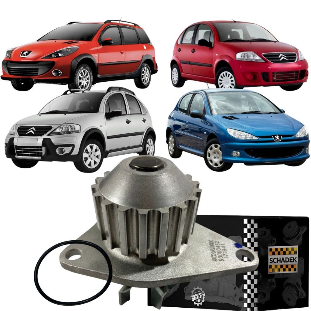 Bomba D'água Original Shadeck Citroen C3 Peugeot 206 207 em Oferta na Shopee