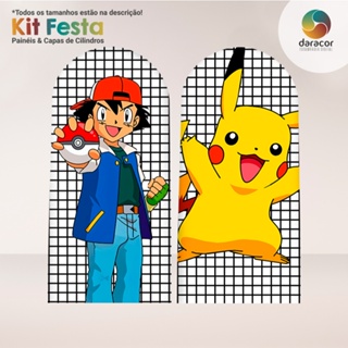 Painel Romano Face Única Pokemon C/Elástico - R02 em Oferta na Shopee