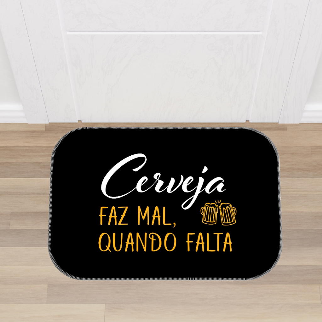 Tapete de Porta Decorativo Estampas Divertidas Antiderrapante - Direto de Fábrica - Envio Imediato!! em Oferta na Shopee
