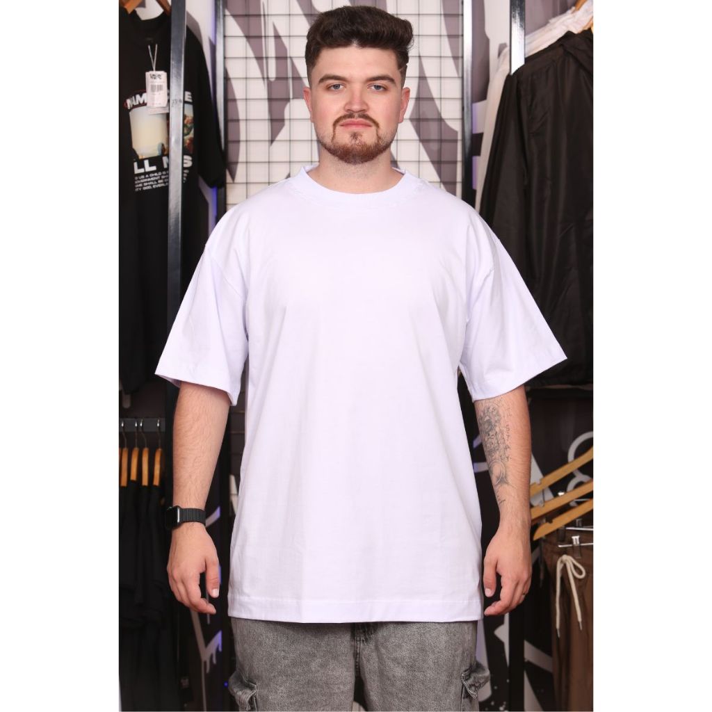 Camiseta Masculina Oversized Básica Streetwear Ripfire Gola Fechada Algodão