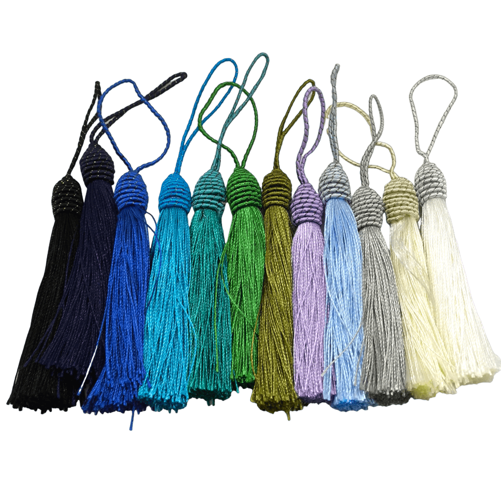 20 Pingente Tassel de seda franja com tulipa | chaveiro | resina | artesanato em Oferta na Shopee