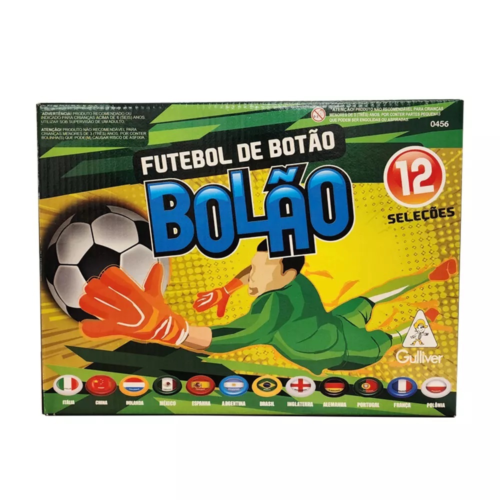 Futebol De Botão 12 Seleções Copa Mundial Bolão Cristal - Gulliver