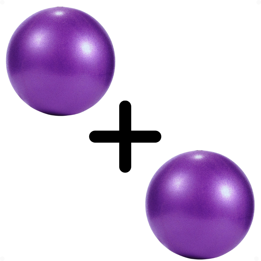 Kit 2 Bola Pilates Yoga 25 cm Ginástica Suíça AntiEstouro Fisioterapia Yoga Cross Treino Alongamento