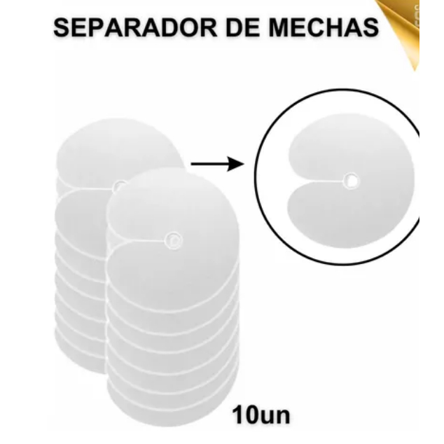 Kit 10un Separador De Mechas Para Aplicação De Mega Hair MegaLocks Salão De Beleza em Oferta na Shopee