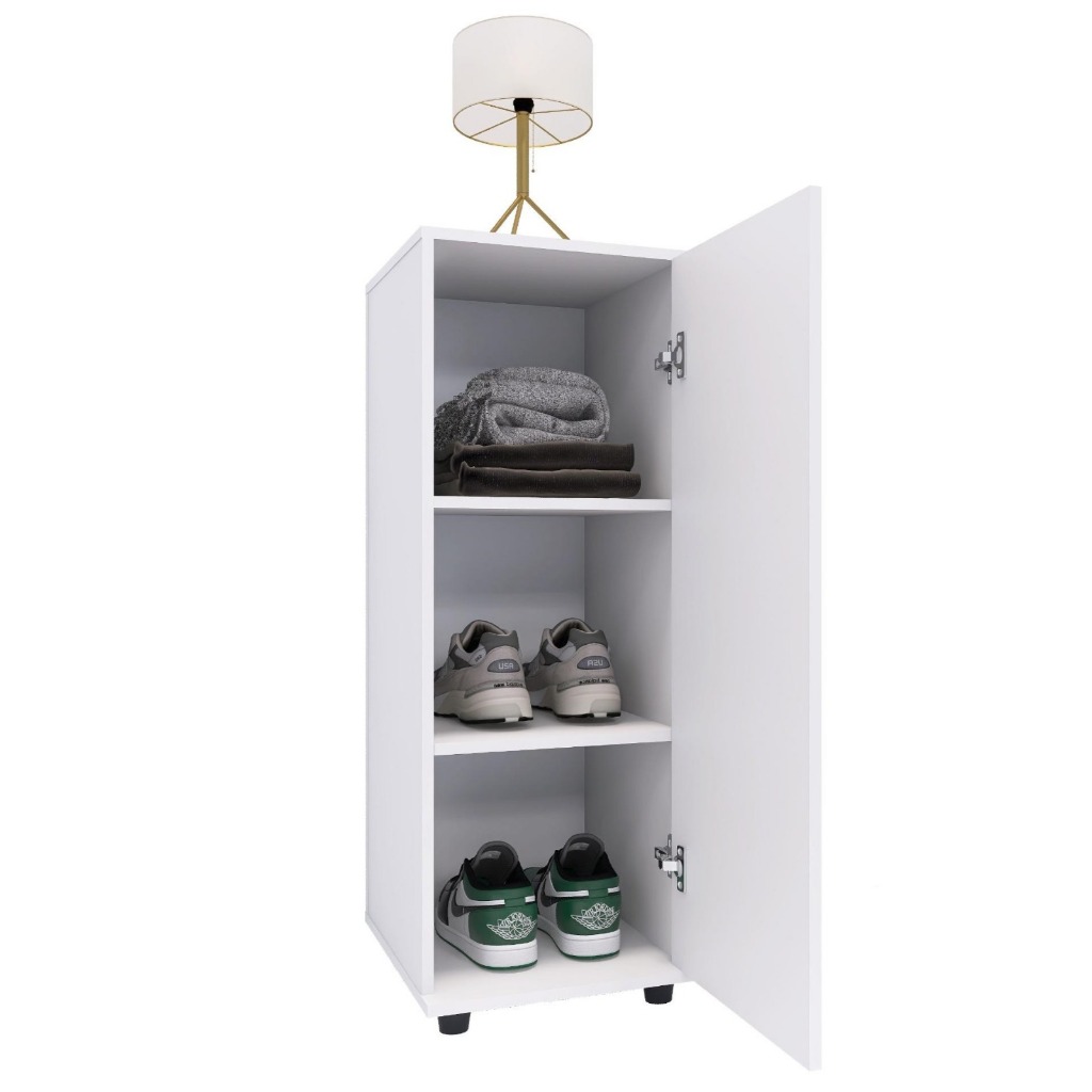 Armário Multiuso Organizador 1 Porta Multifuncional Cor Branco · foto 2